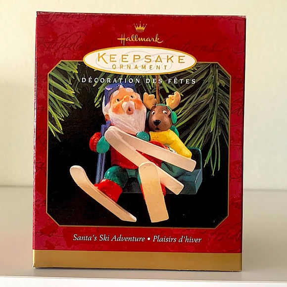 Hallmark Santa's Ski Adventure Keepsake Christmas Ornament in box - Picture 1 of 1